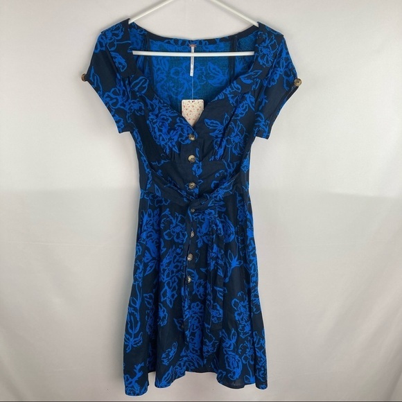 Free people A Thing Called Love button dress NWT 0 - Picture 2 of 8